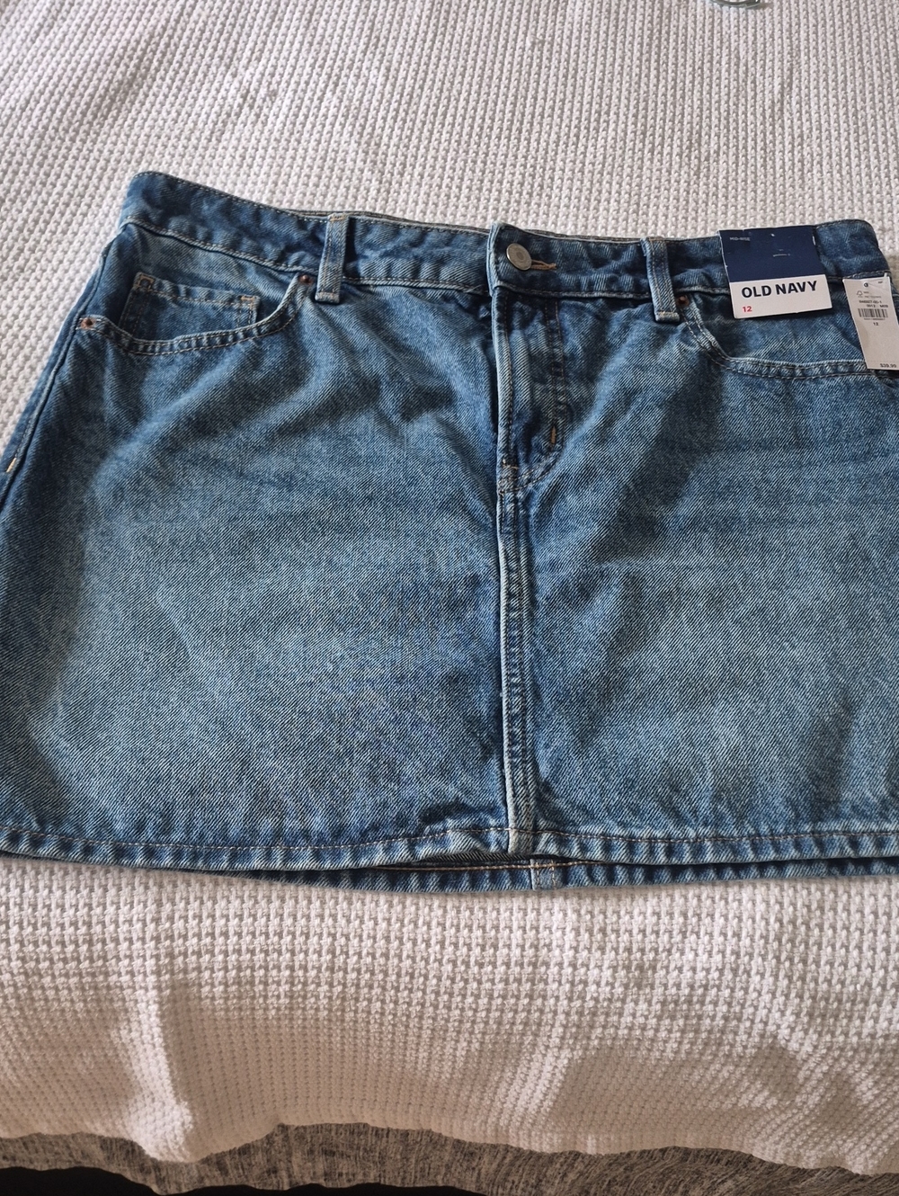Old Navy Light Blue Denim Mini Skirt